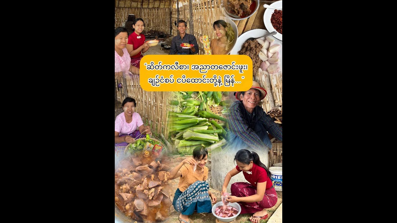 “ချဉ်ငံစပ် ငပိထောင်း တော်တော်ကောင်း…”