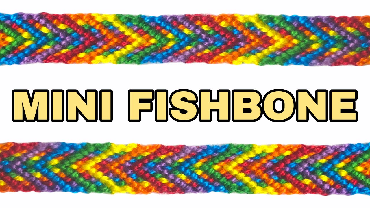 MINI FISHBONE CHEVRON Friendship Bracelet Tutorial [CC] | Alex's Innovations