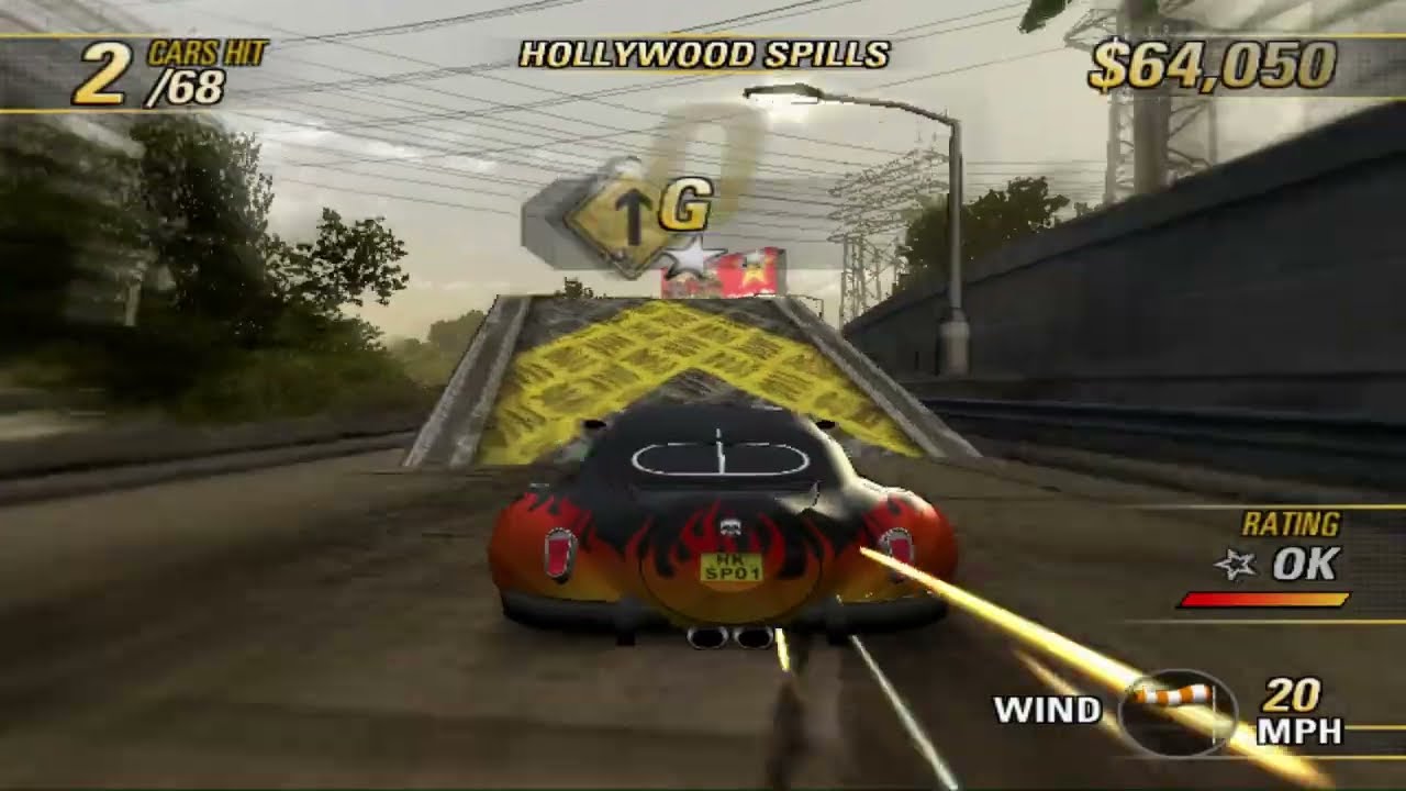 Burnout Revenge Crashmode Hollywood Spills