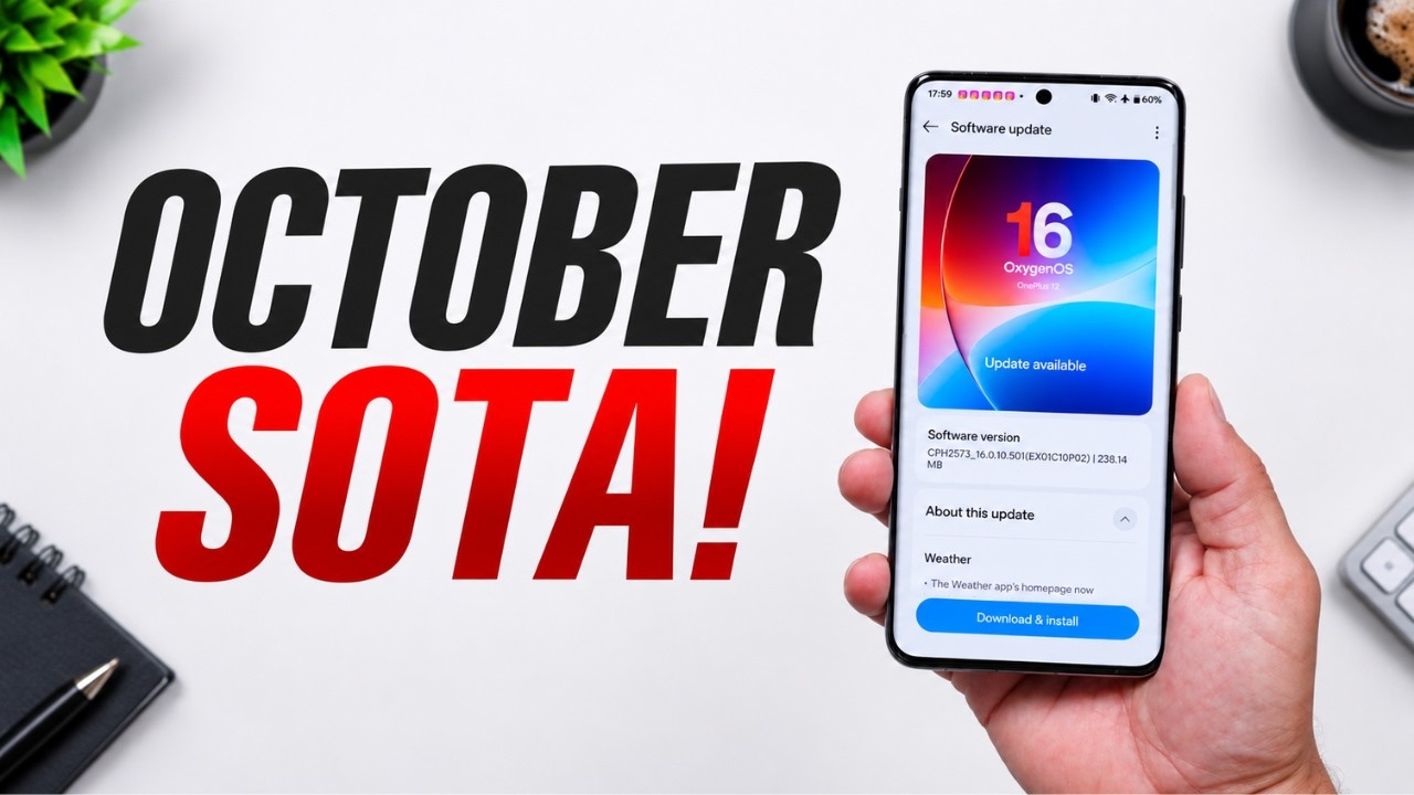 ОГО! OnePlus выпускает октябрьское обновление SOTA для всех смартфонов OnePlus🔥