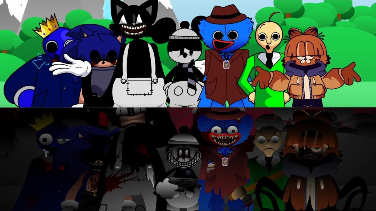 Popular Cartoon Characters in the Incredibox Sprunki World | Story