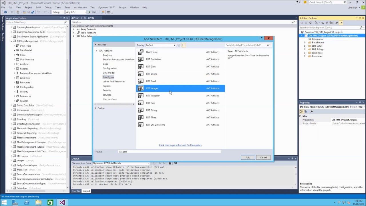 How to create an EDT in D365 for Operations