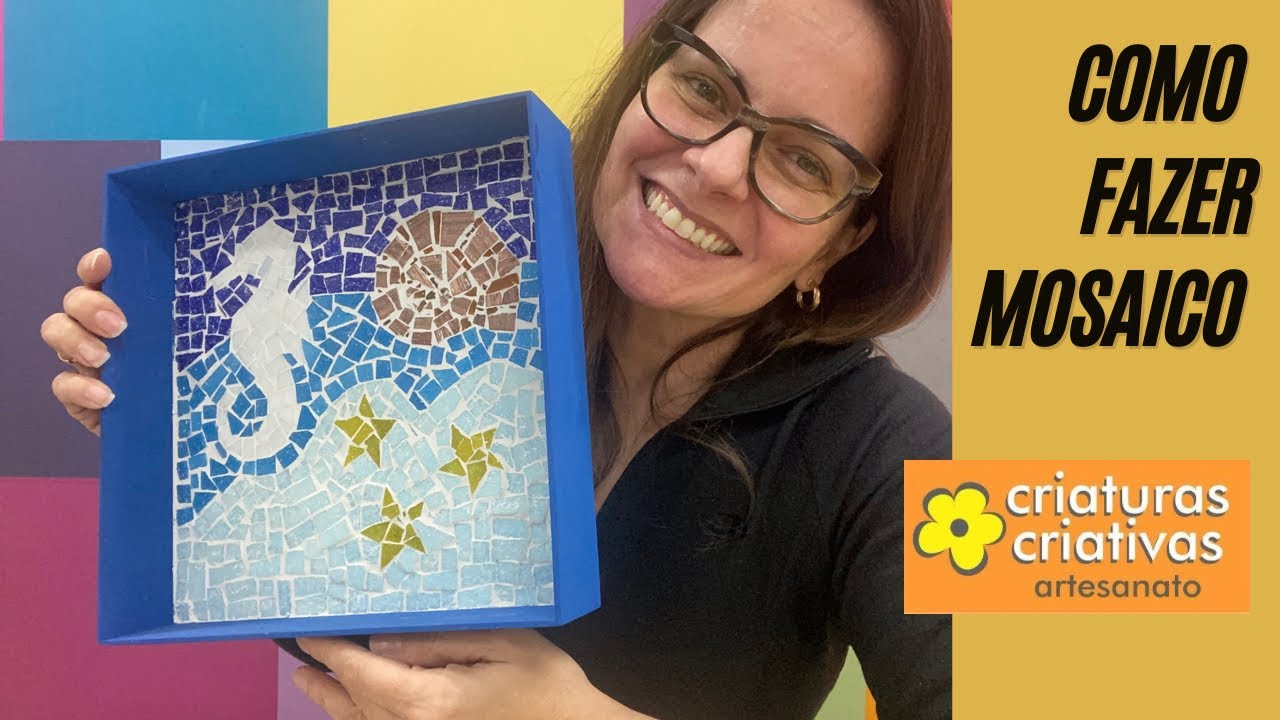 Como fazer mosaico #mosaico #artesanato