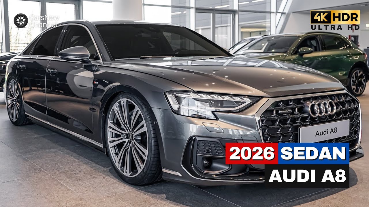 Представлен Audi A8 2026 года — флагманский седан возвращается в непревзойденном люксовом исполне...