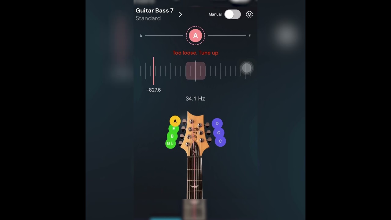How to tune 7 string bass tuning? Bass Guitar Tuner 