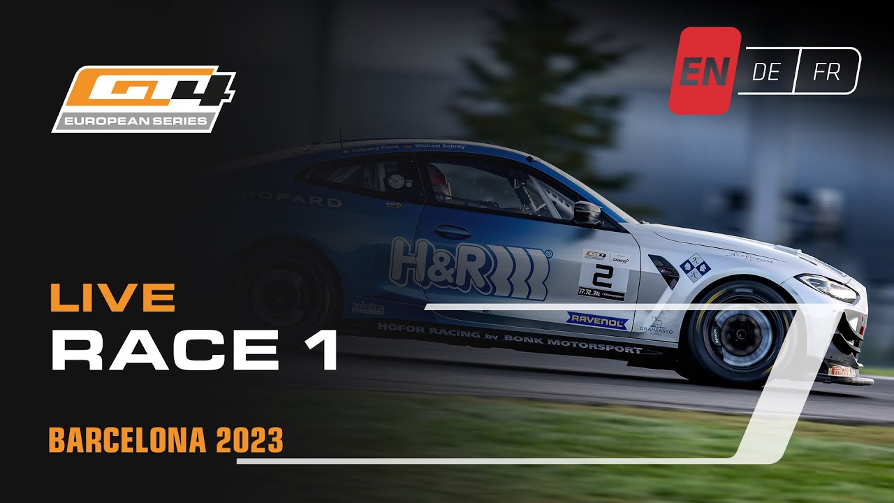 LIVE | Race 1 | Barcelona | GT4 European Series powered by Rafa Racing Club (English)