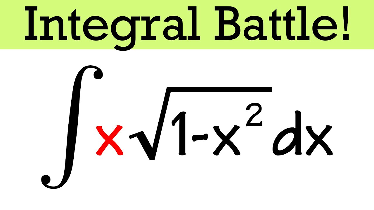 Integral of x*sqrt(1-x^2) vs. integral of sqrt(1-x^2), u-substitution vs. integration by parts