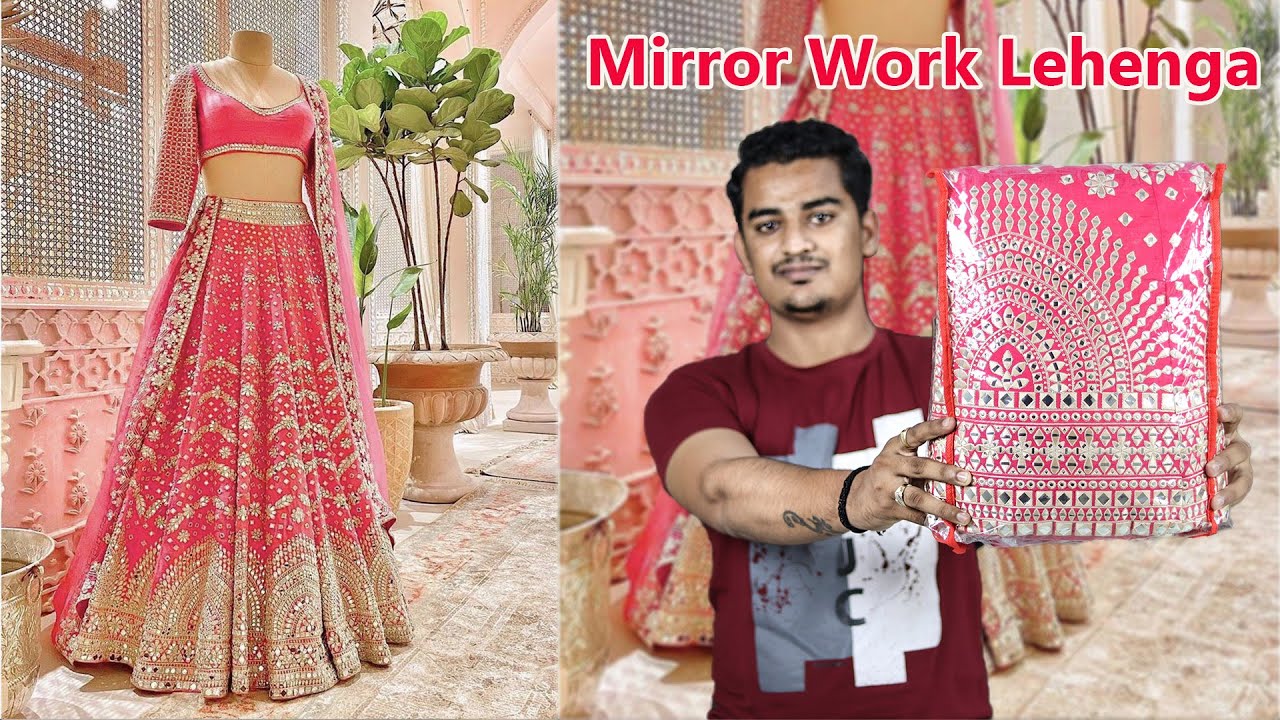 Mirror work Lehenga Haul / Engagement & Wedding Function Lehenga / Review & Unboxing