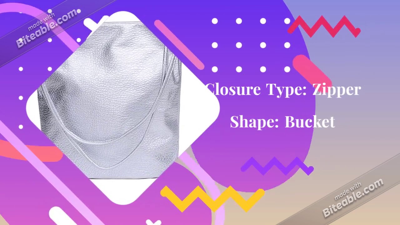 Leather Bucket Shoulder Bags- Jana