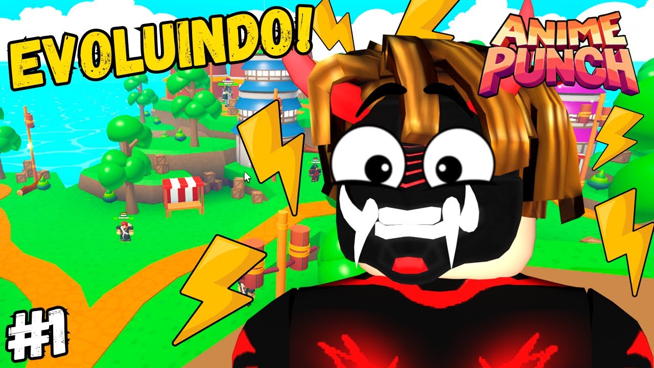 COMECEI a minha EVOLUÇÃO no ANIME PUNCH! - ROBLOX