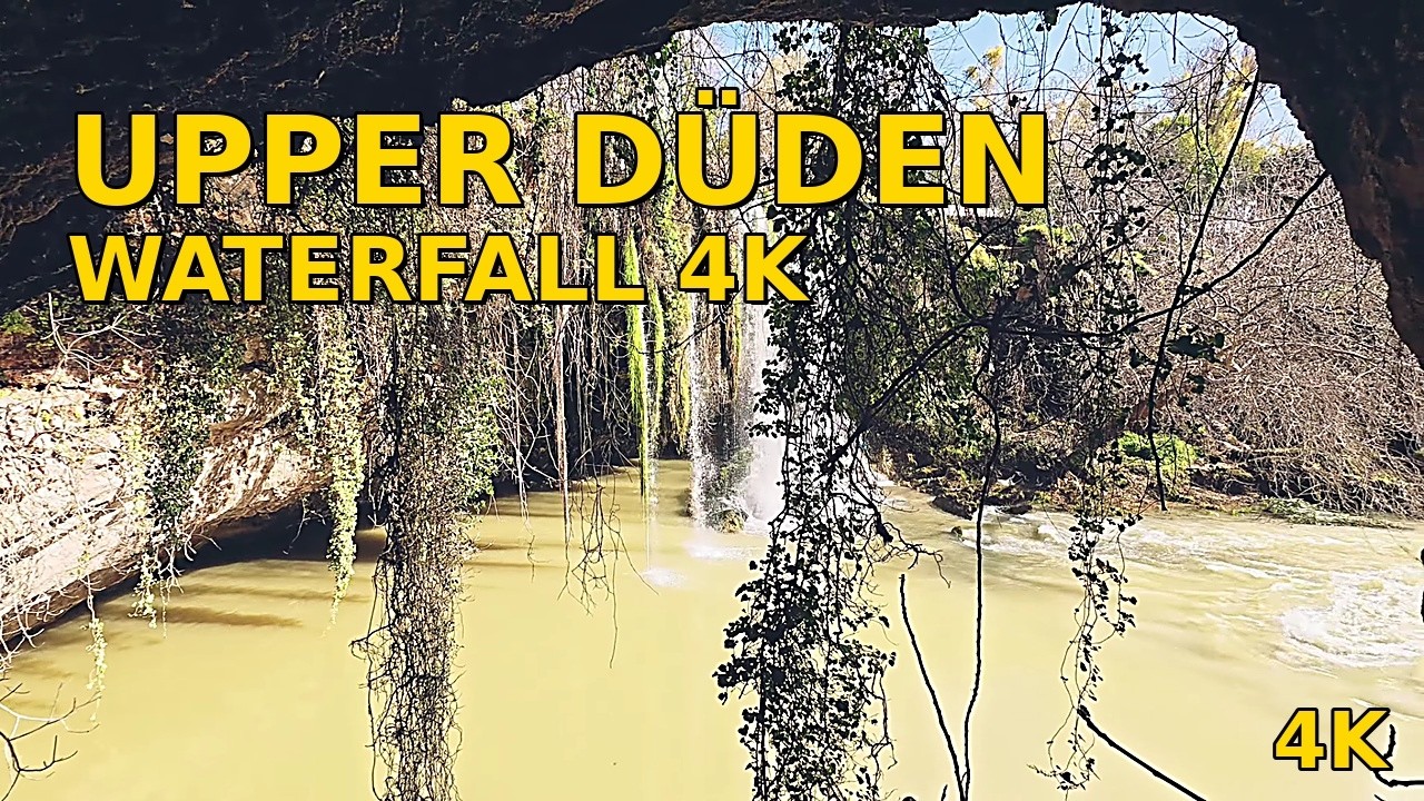 Upper Düden Waterfall 4K Walking Tour | Antalya’s Hidden Nature Paradise (No Talking, Real Sounds)