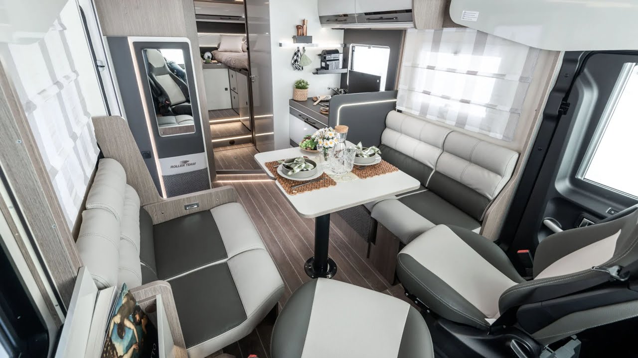 LINER WOHNMOBILE 2025 aus ITALIEN Roller Team 287 Integral Vollintegriert Face-to-Face-Dinette