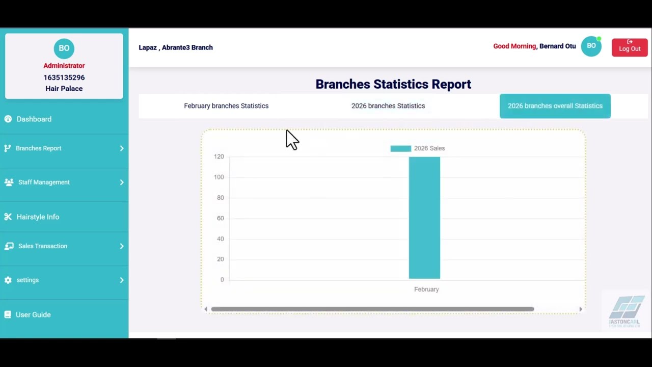 Branches Report (Graphical Analytics) #tech #education #software