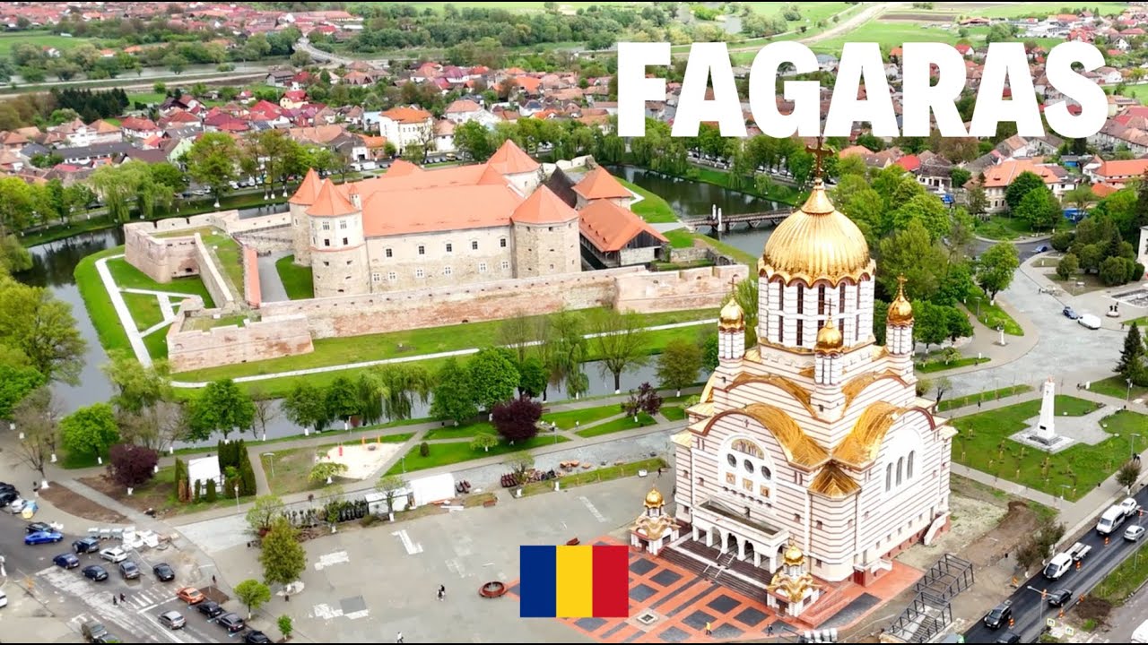 Fagaras Romania | Cetatea Făgărașului | Catedrala Sfântul Ioan Botezătorul | Drone Footage 4K UltaHD