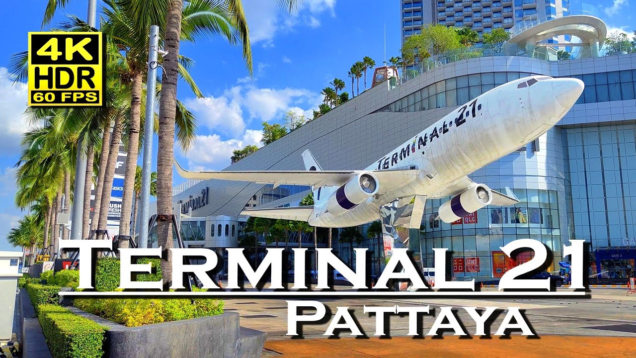 Terminal 21 Pattaya Shopping Mall and Restaurant 4K HDR UHD Dolby Atmos 💖 Walking Tour 👀 Thailand 🇹🇭