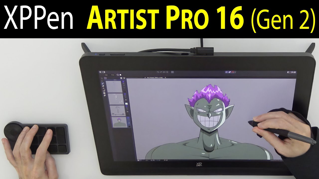 XPPen Artist Pro 16 (Gen 2) - REVIEW by a Professional Animator!  @XPPen +    @AnimatorME.official