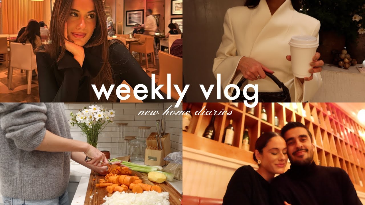 VLOG 🤍 Week in my life as a new wife! new home updates, cooking, pilates, date night & more!