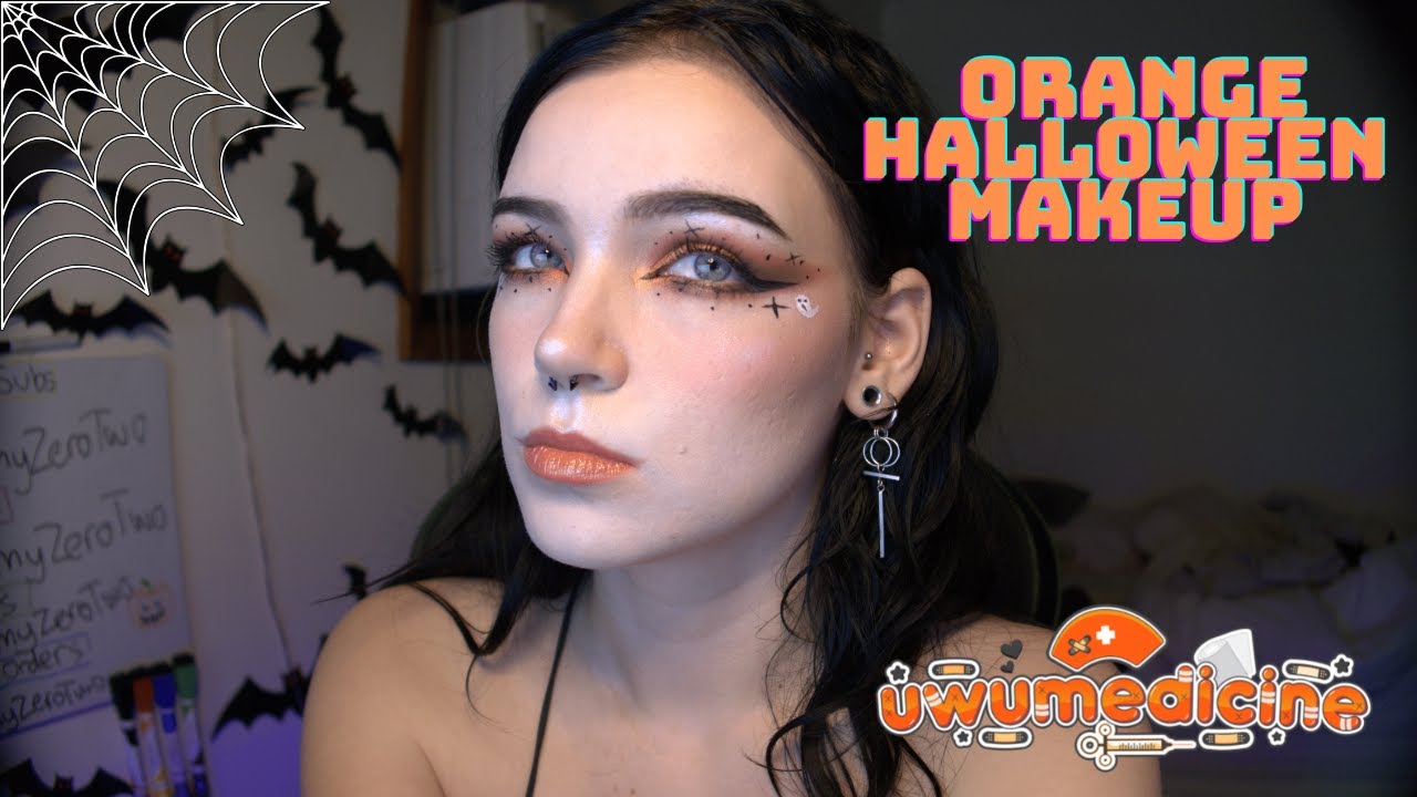 Orange Makeup for Halloween!