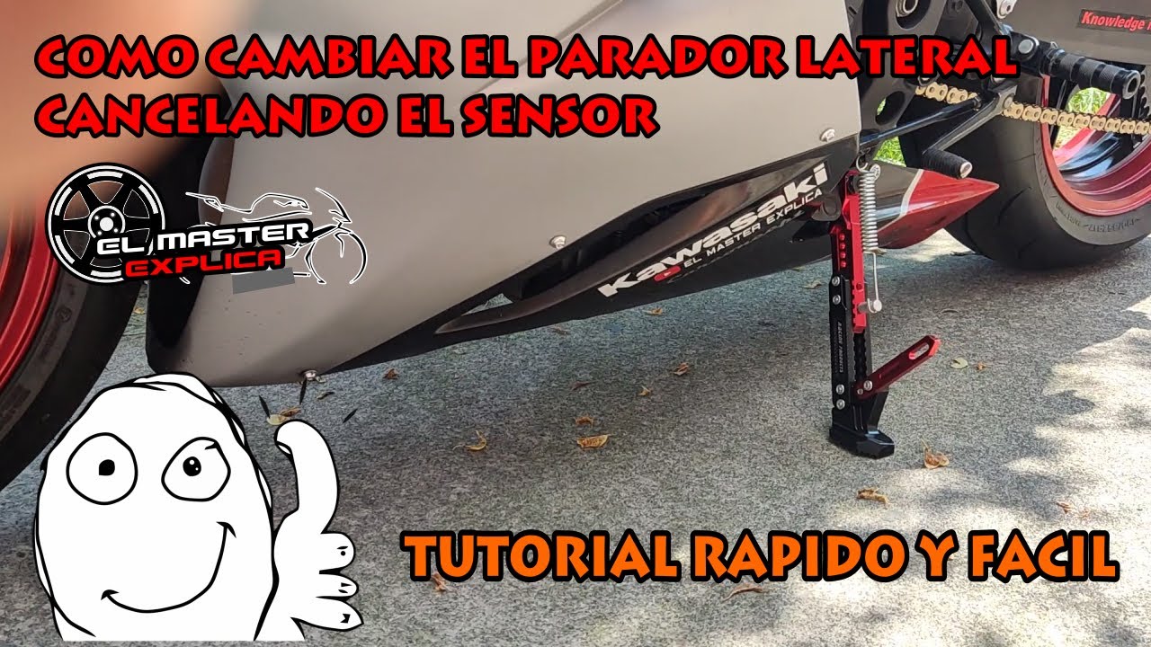 Como Poner Un Parador Lateral Deportivo | Como Cancelar Sensor de Pata de Cabra | Motocicleta