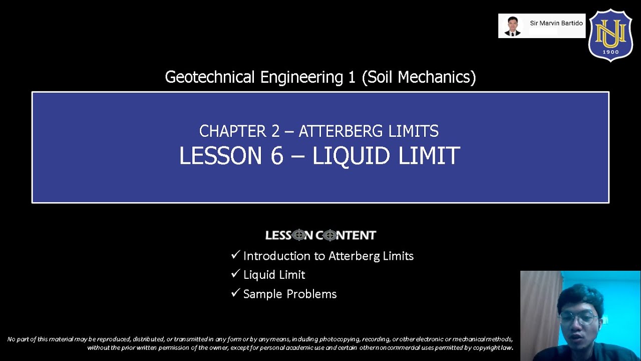 Geotechnical Eng'g 1 (Soil Mechanics) - Liquid Limit