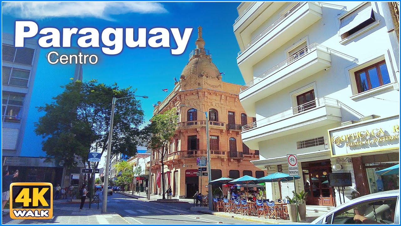 Walking tour Asunción 🇵🇾 | Paraguay - Centro & La Encarnación, travel vlog 4K