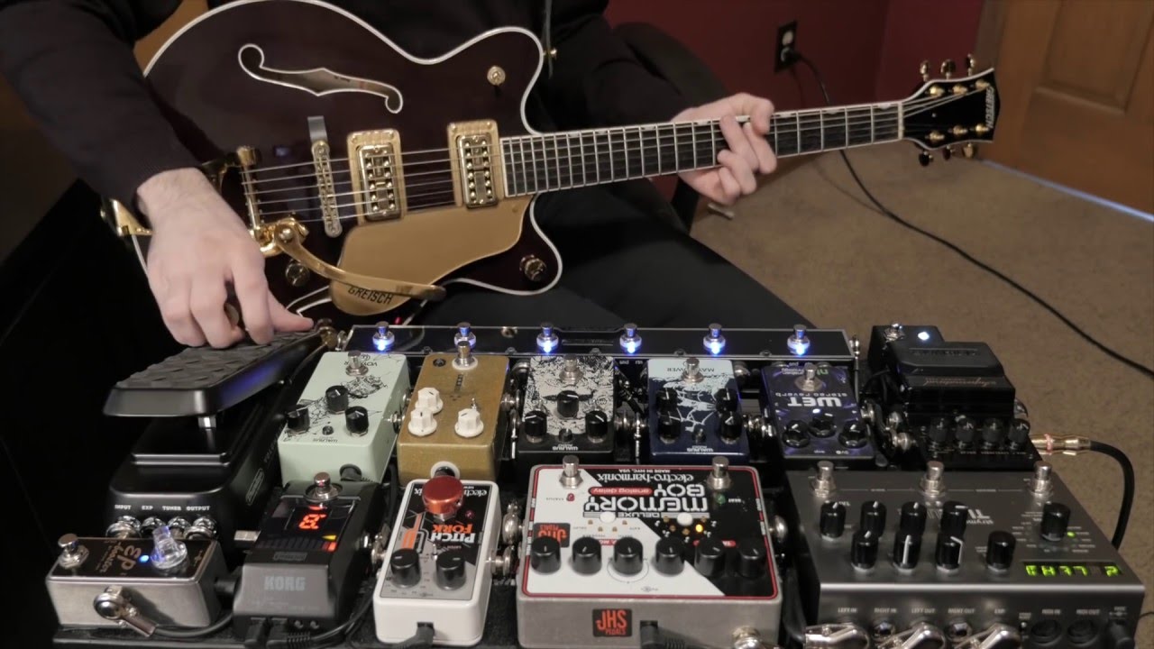 Early 2016 Pedalboard + Gretsch 6122JR (TV Jones Classic/Plus)