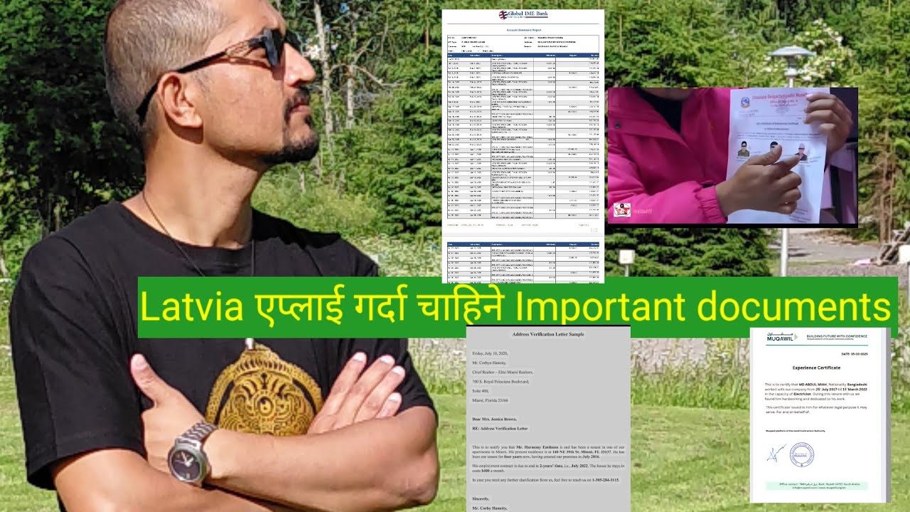 Latvia एप्लाई गर्दा चाहिने इम्पोर्टेन्ट डकुमेन्टहर?Latvia Work Permit for Nepalese/how to go latvia 