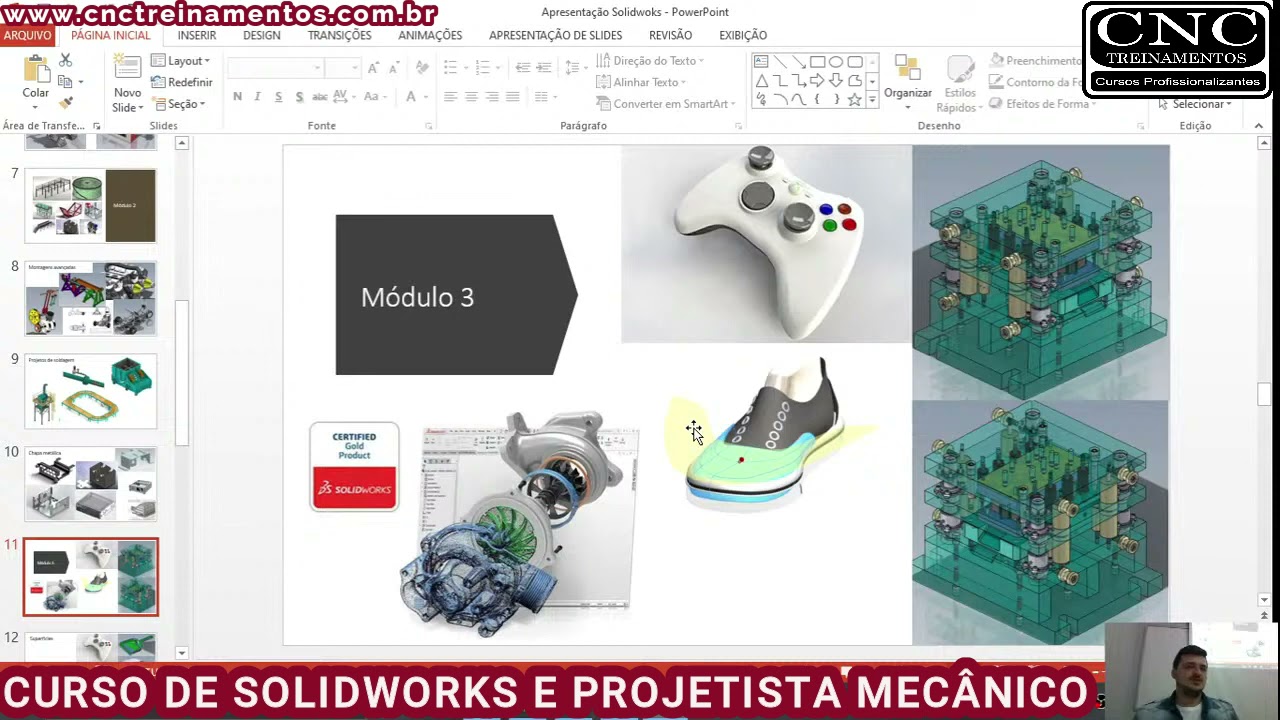 Curso de SolidWorks e Projetista Mec&acirc;nico | CNC Treinamentos
