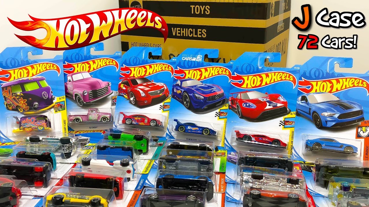 Unboxing Hot Wheels 2018 J Case 72 Car Assortment!