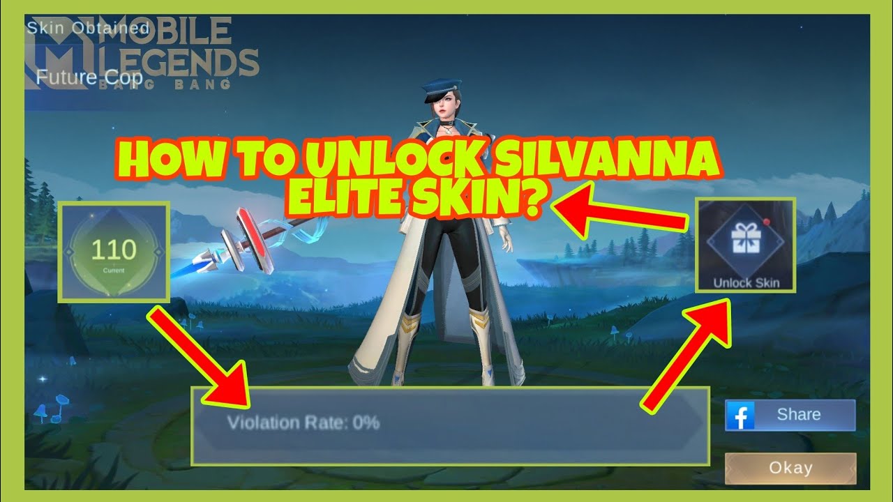 TIPS HOW TO UNLOCK SILVANNA "FUTURE COP" ELITE SKIN? MOBILE LEGENDS BANG BANG