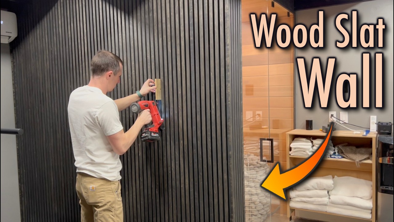 How to Make a Wood Slat wall from Scratch DIY