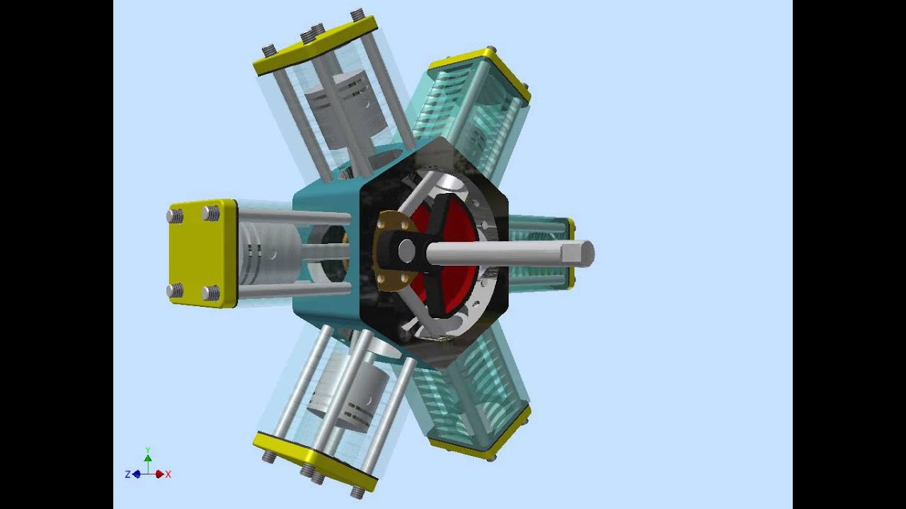 6 Cylinder   Radial Engine Pneumatic   2