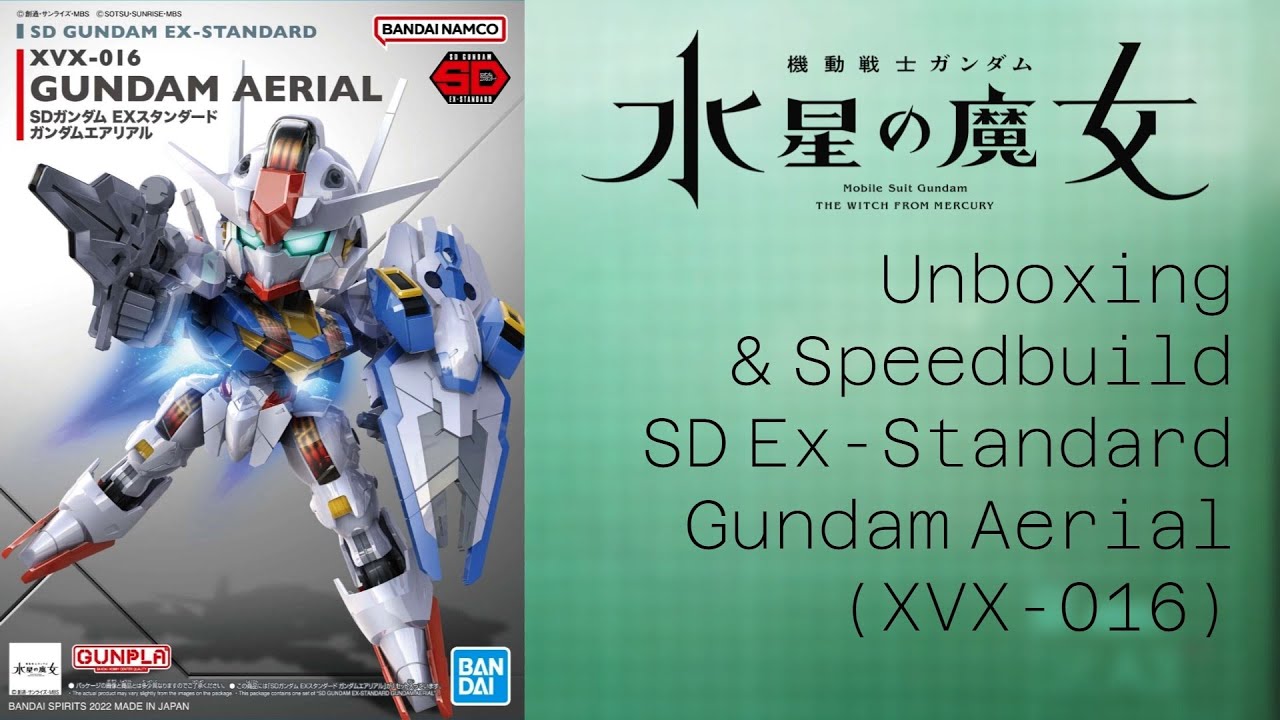 Unboxing & Speedbuild SD Ex-Standard Gundam Aerial (Customize with Led Lights)