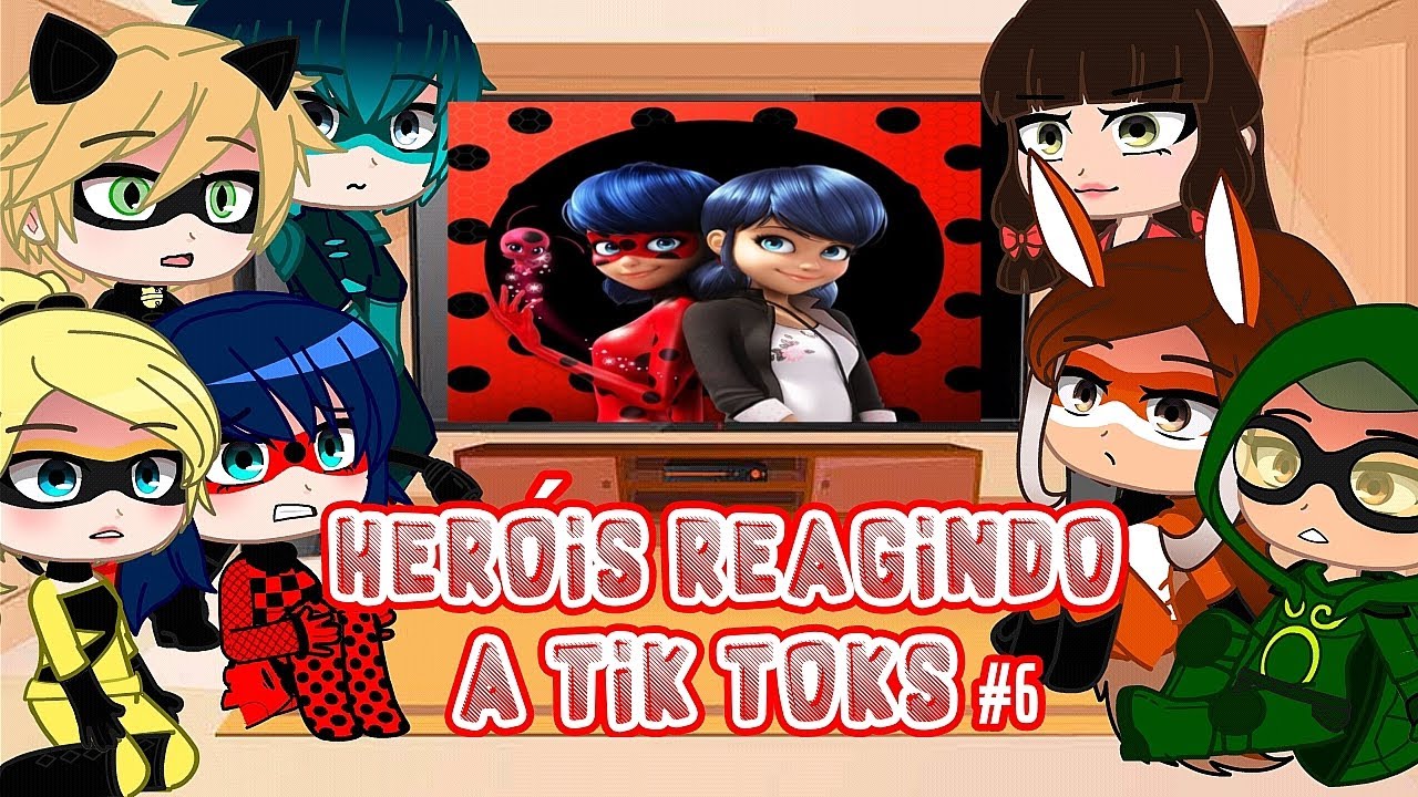 🐈‍⬛Heróis Reagindo A Tik Toks #6🐞