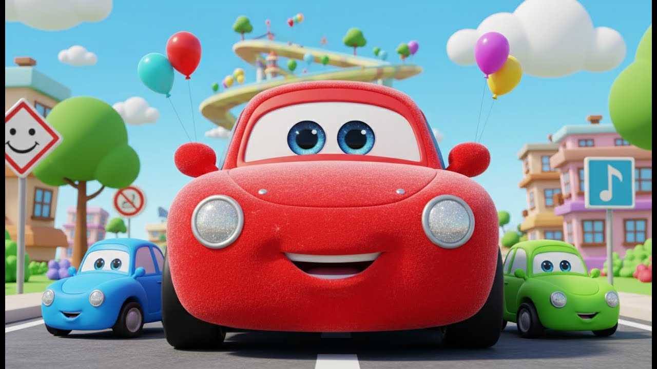Mein kleines Auto fährt 🚗 | Kinderlied über Autos | Lernlied für Kinder