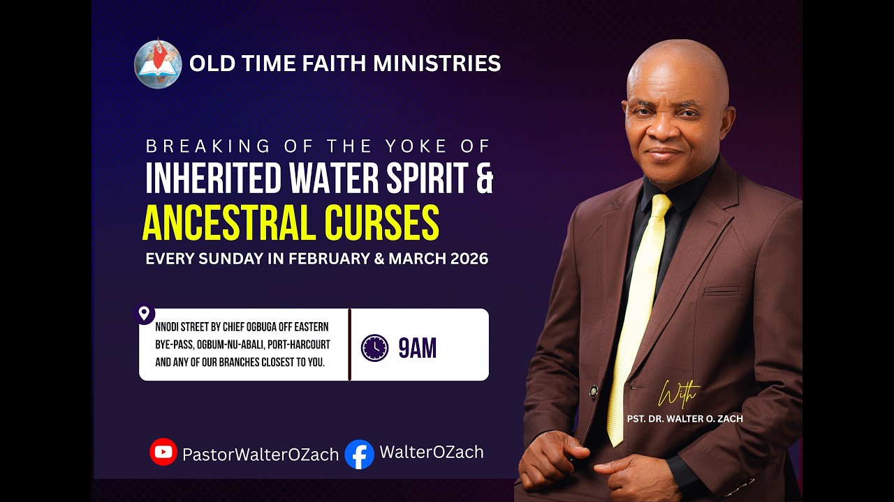 BREAKING THE YOKE OF WATER SPIRIT & ANCESTRAL CURSES part 5 | PST. DR. WALTER O ZACH