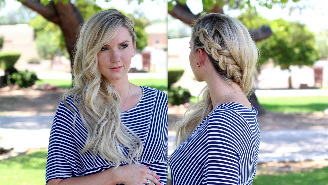 How to: Dutch Braid/French Braid + Side Swept Curls