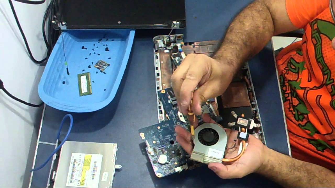 Limpeza do cooler e troca da pasta térmica Notebook HP G42