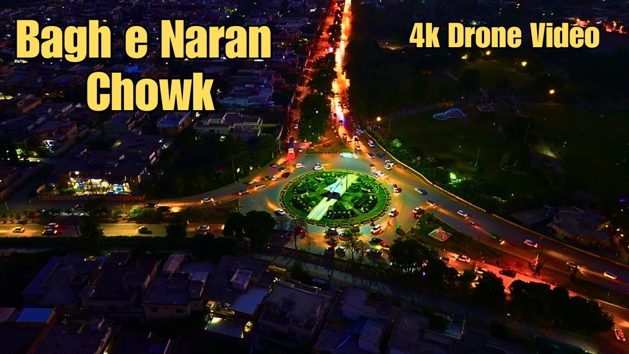 Bagh e Naran Night View - 4k Drone Shots - Peshawar | Umar Subhanullah Khan |