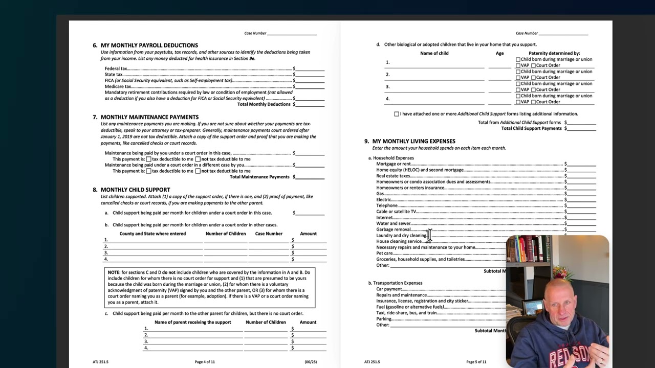 Financial Affidavit - How To