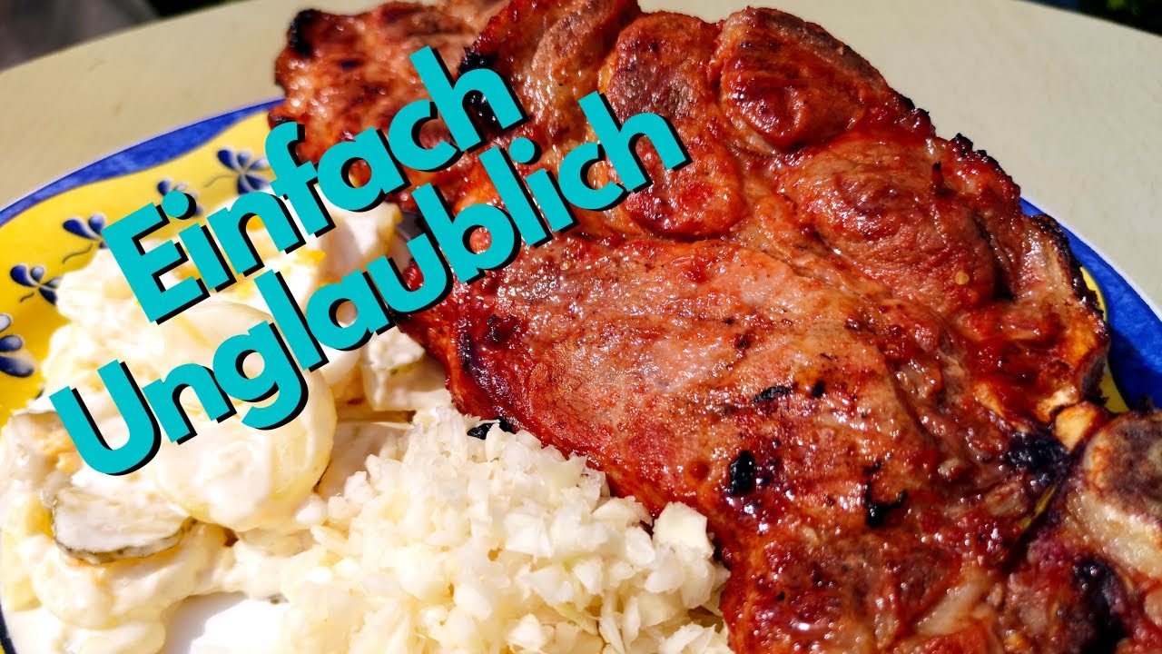 Kammkotelett ganz einfach selber marinieren und Grillen