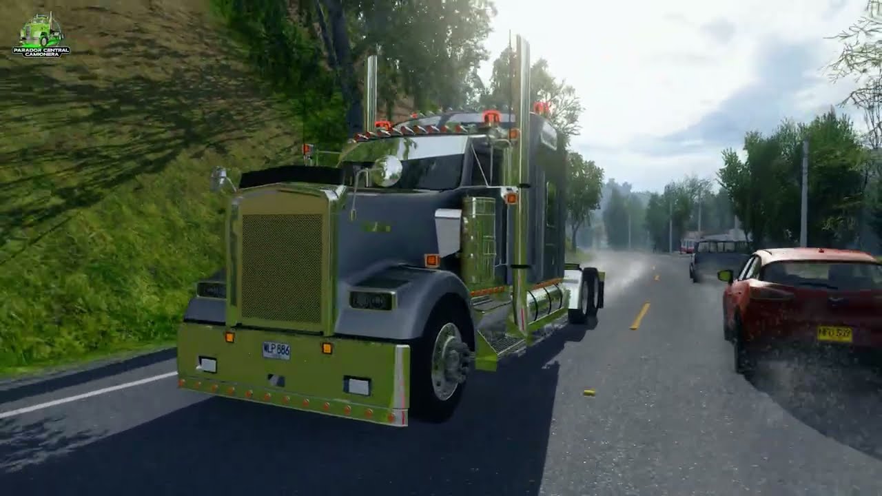 4K 😎✌️Kenworth W900L definitiva - Cristian C. Design  😉 Colombia Real Map.
