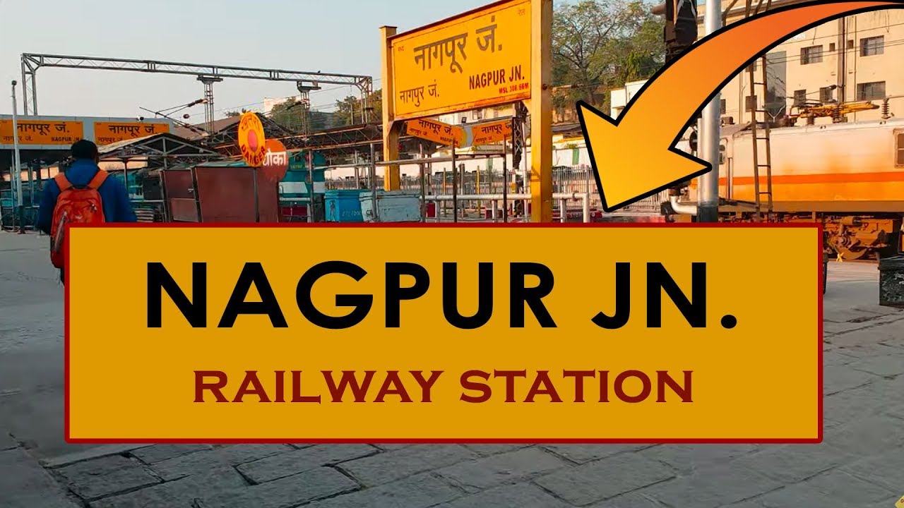 NGP, Nagpur Junction railway station, India in 4k ultra HD