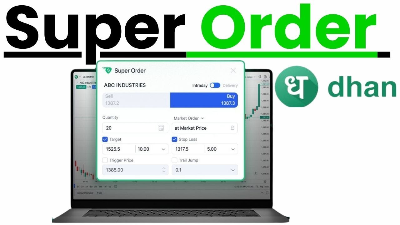 How to use Super Order in Dhan Trading Platform || #dhan