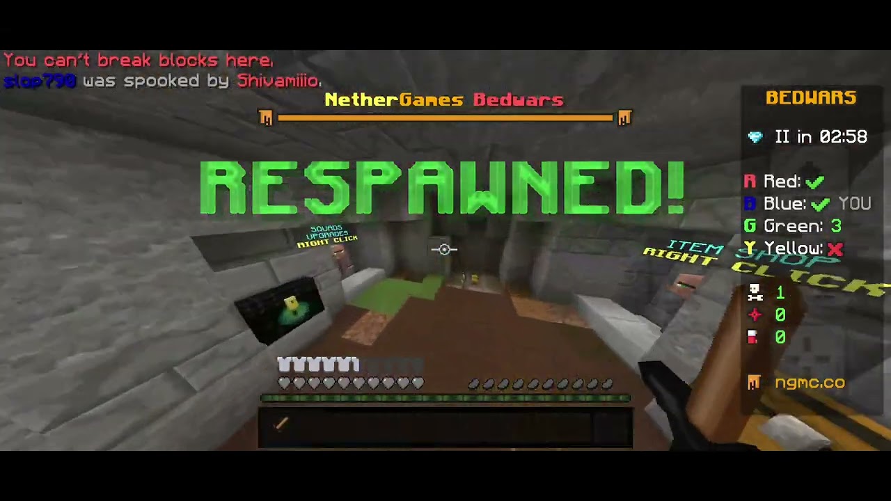 First time Playing in Nether Games Bedwars