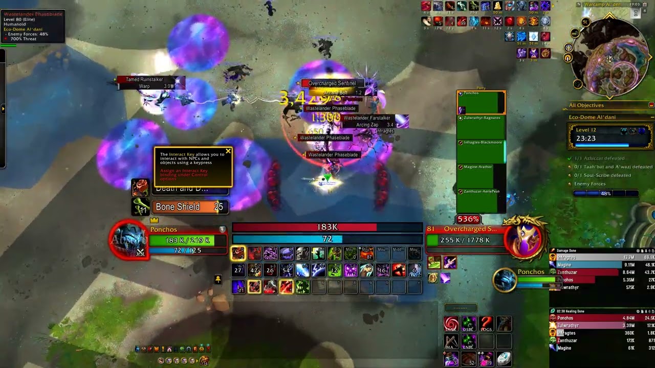 The War Within: Blood Death Knight - Eco-Dome Al'dani +12 - What a manly pulls!