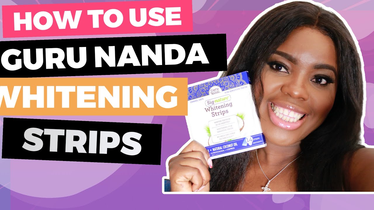 HOW TO WHITTEN YOUR TEETH 🦷 AT HOME WITH #gurunandaWhiteningStrips #gurunanda