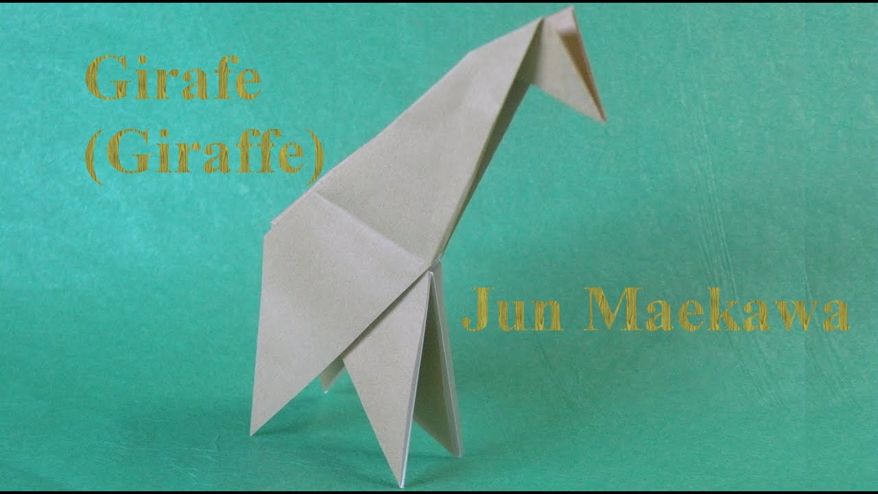 TUTORIEL EASY Origami - Girafe de Jun Maekawa (Giraffe)