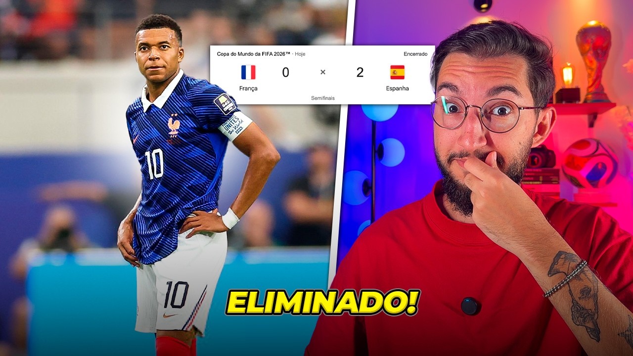 Fran&ccedil;a 0 x 2 Espanha - MBAPP&Eacute; ELIMINADO DA COPA DO MUNDO! 🇫🇷❌