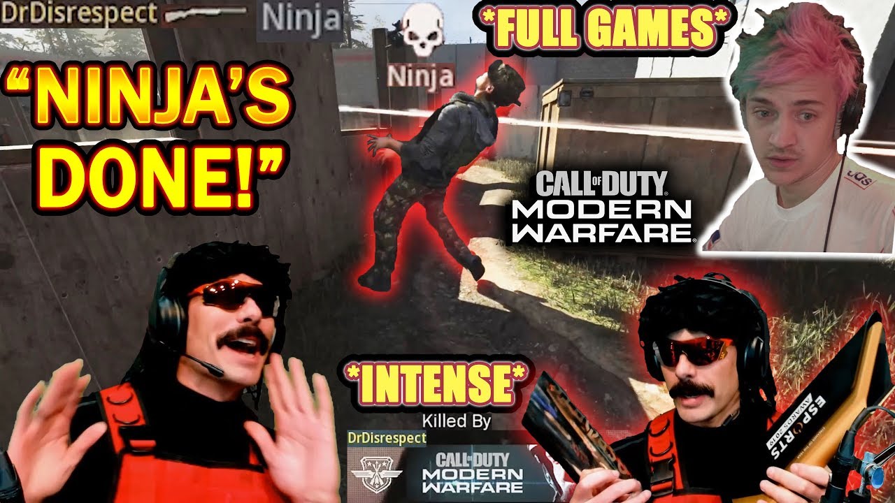 DrDisrespect's FULL 2V2 GAMES VS NINJA in COD Modern Warfare Tournament! (INTENSE!)